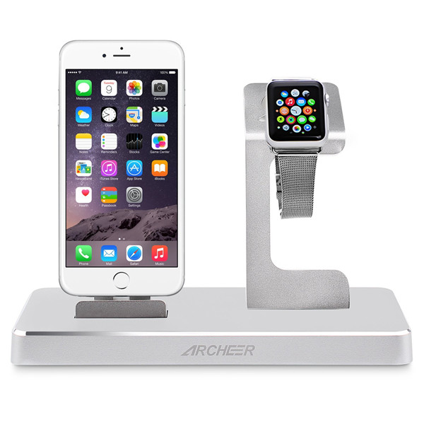 

ARCHEER 3 in 1 MFI Certified Charging Dock Stand Power Station Holder For Apple Watch iPhone iPad