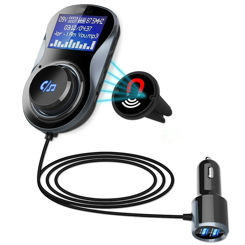 

3.4A Wireless Bluetooth Car USB Charger FM Transmitter Radio Adapter MP3 Player