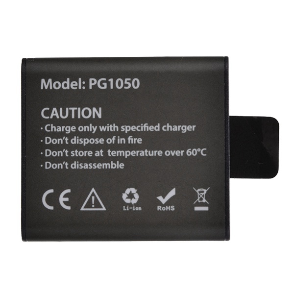 PG1050 Rechargeable Li-ion Spare Battery 1050mAh for Eken H8 H9 H8R H9R H8 Pro Sport Action Camera