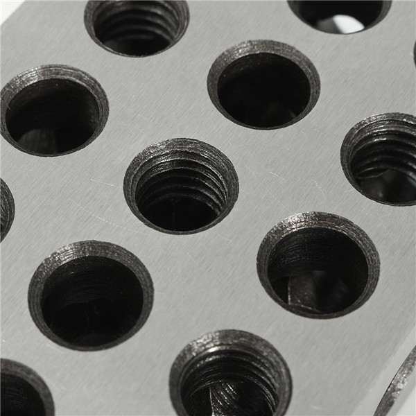 2pcs 1x2x3 Inch Blocks 23 Holes Parallel Clamping Block Milling Tool Precision 0.0001 Inch