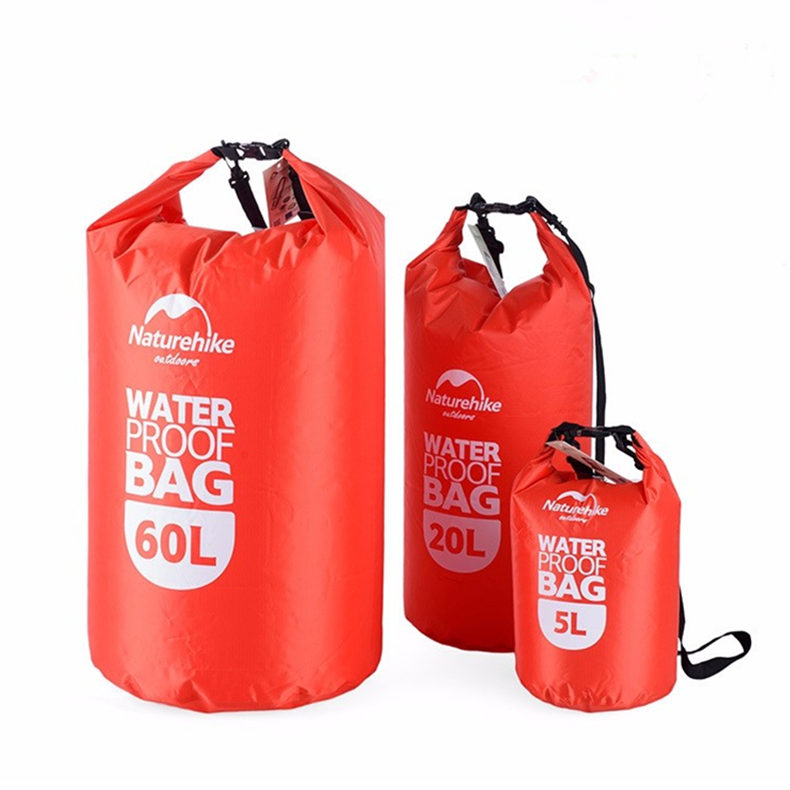 

Naturehike 5L 20L 60L Водонепроницаемая сумка для хранения Сумка сухих мешков для каноэ Каяк-рафтинг на открытом воздухе Спортивная сумка