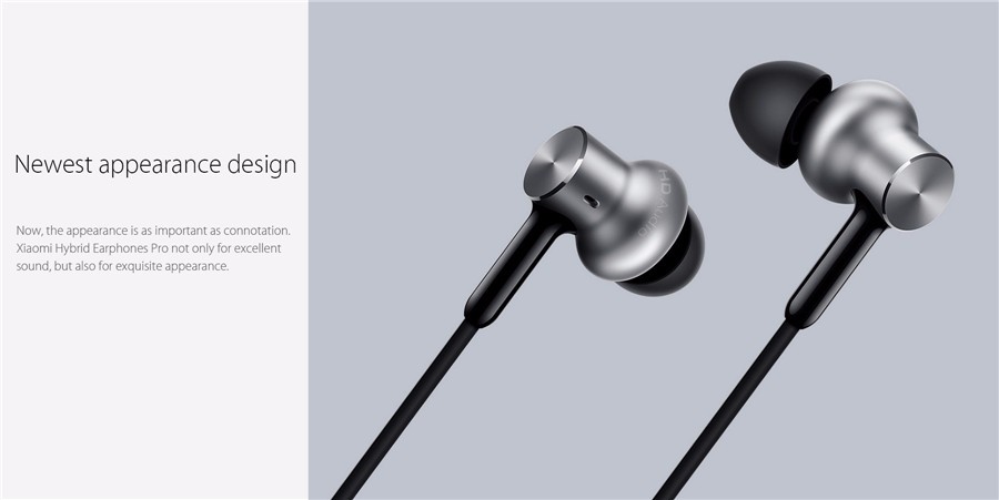 Original Xiaomi Hybrid Pro Three Drivers Graphene Earphone Headphone With Mic For iPhone Android