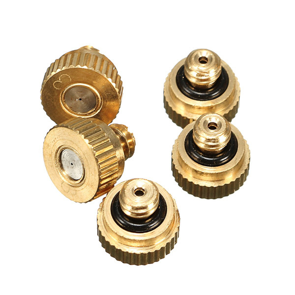 5pcs 0.3mm Brass Misting Nozzles for Cooling System Sprayer