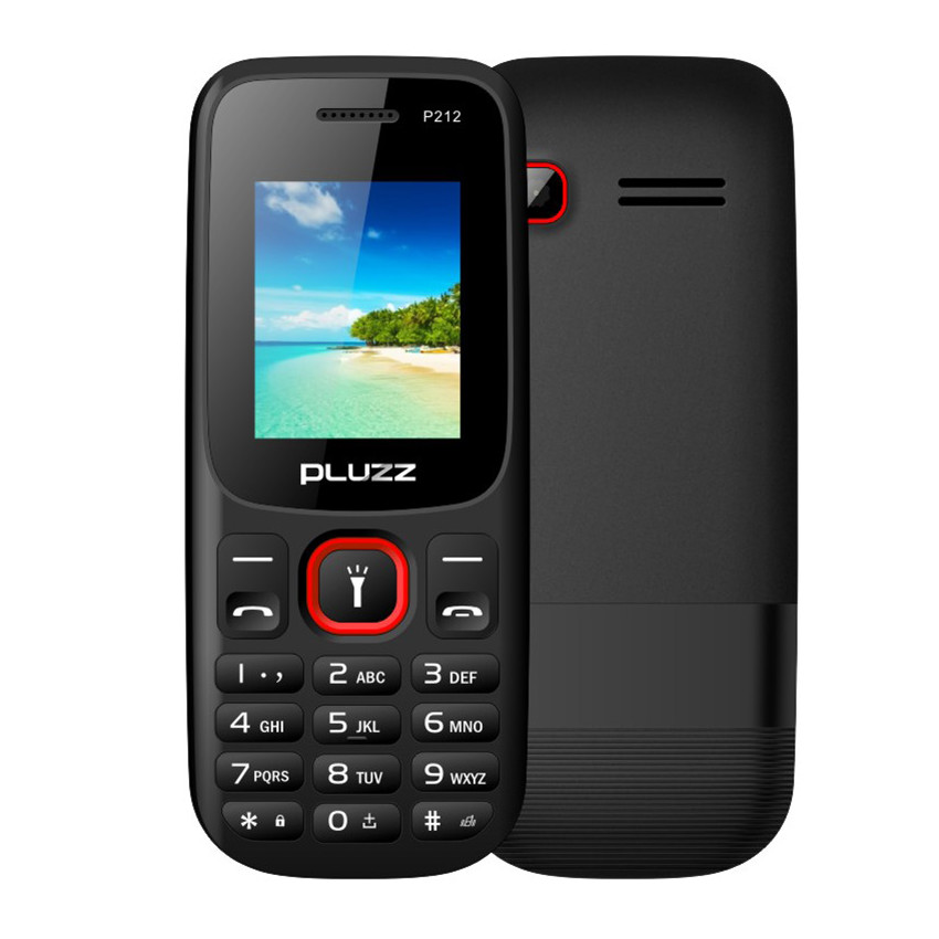 

PLUZZ P212 1.77'' 1700mAh Bluetooth FM Radio MP3 With LED Flashlight Dual SIM Card Feature Phone