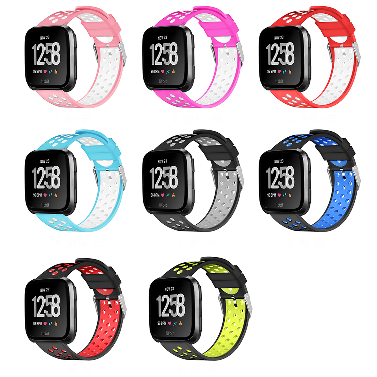 

KALOAD Силиконовый Замена Breathable Watch Strap Стандарты Ремень Для Fitbit Versa Smart Watch