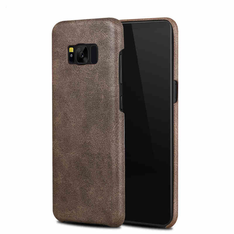 

Bakeey™ Retro Soft PU Leather Ultra Thin Shockproof Case Back Cover For Samsung Galaxy S8 Plus