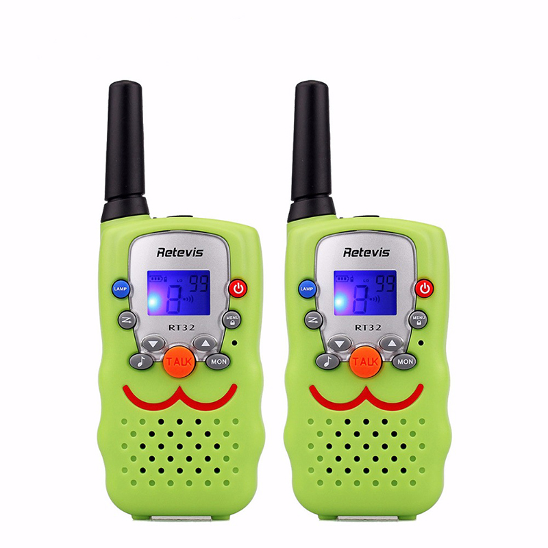 

2шт Retevis RT32 22 канала 462-467MHz LCD Дисплей Mini Handheld Two Way Радио Walkie Talkie Kids
