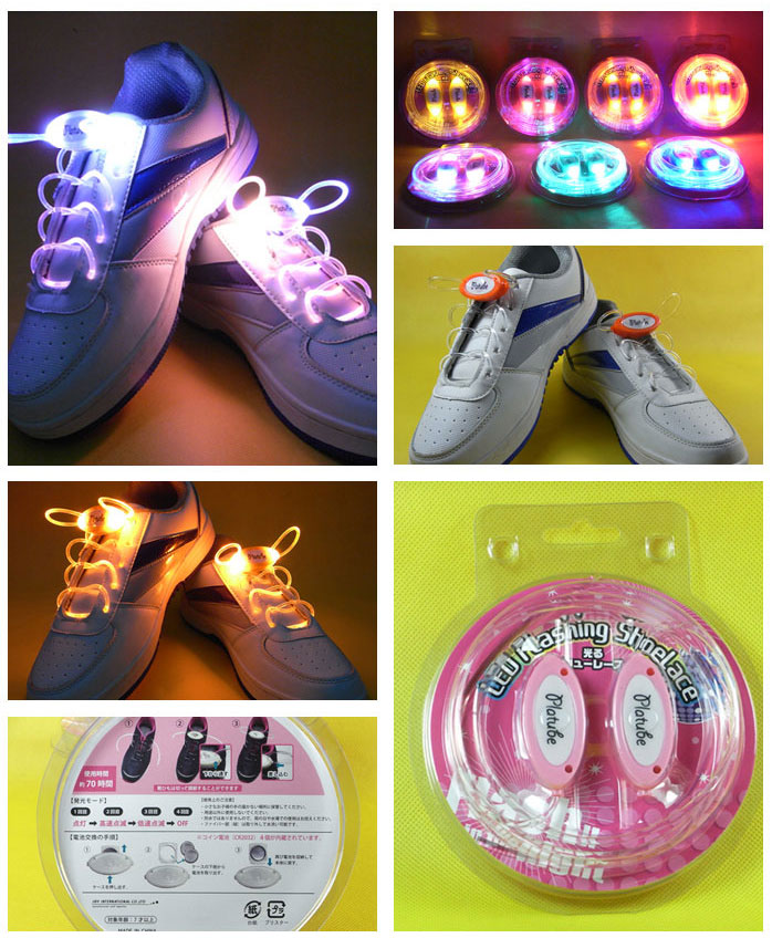4 Mode LED Glowing Shoelaces Flash Night Light Shoelaces Shoe Strap Outdoor Dance Party Supplies