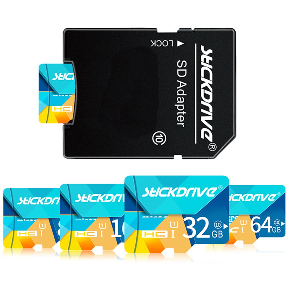 

Stickdrive 16GB 32GB 64GB Class 10 Высокоскоростная карта памяти TF с адаптером SD Card для мобильного телефона