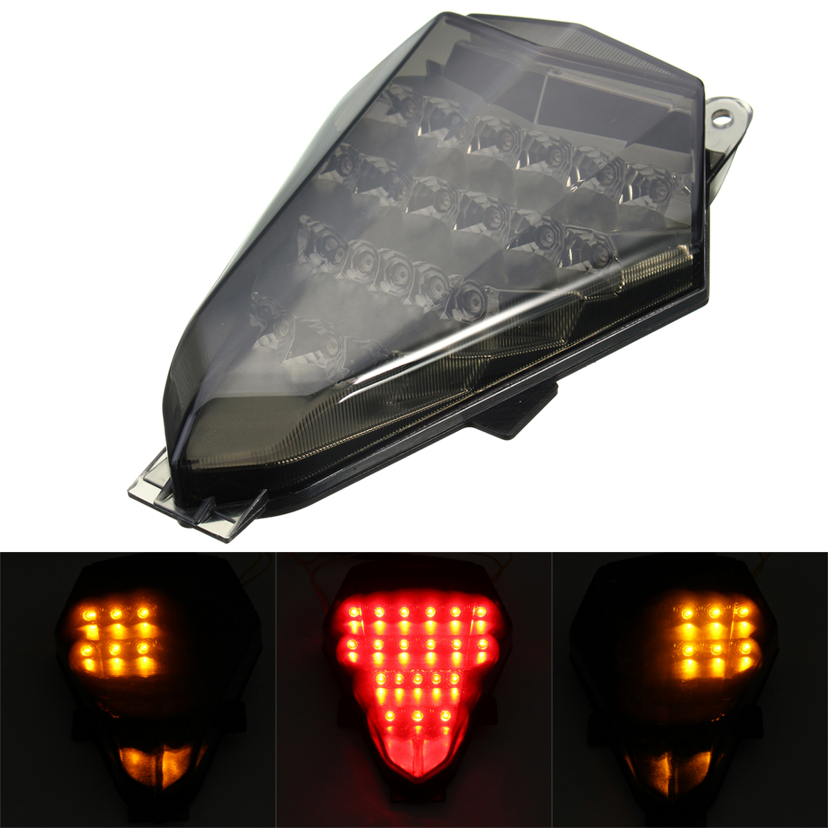 

LED Tail Light Signal Integrated Sequential For Yamaha YZF R6 06-07 Smoke