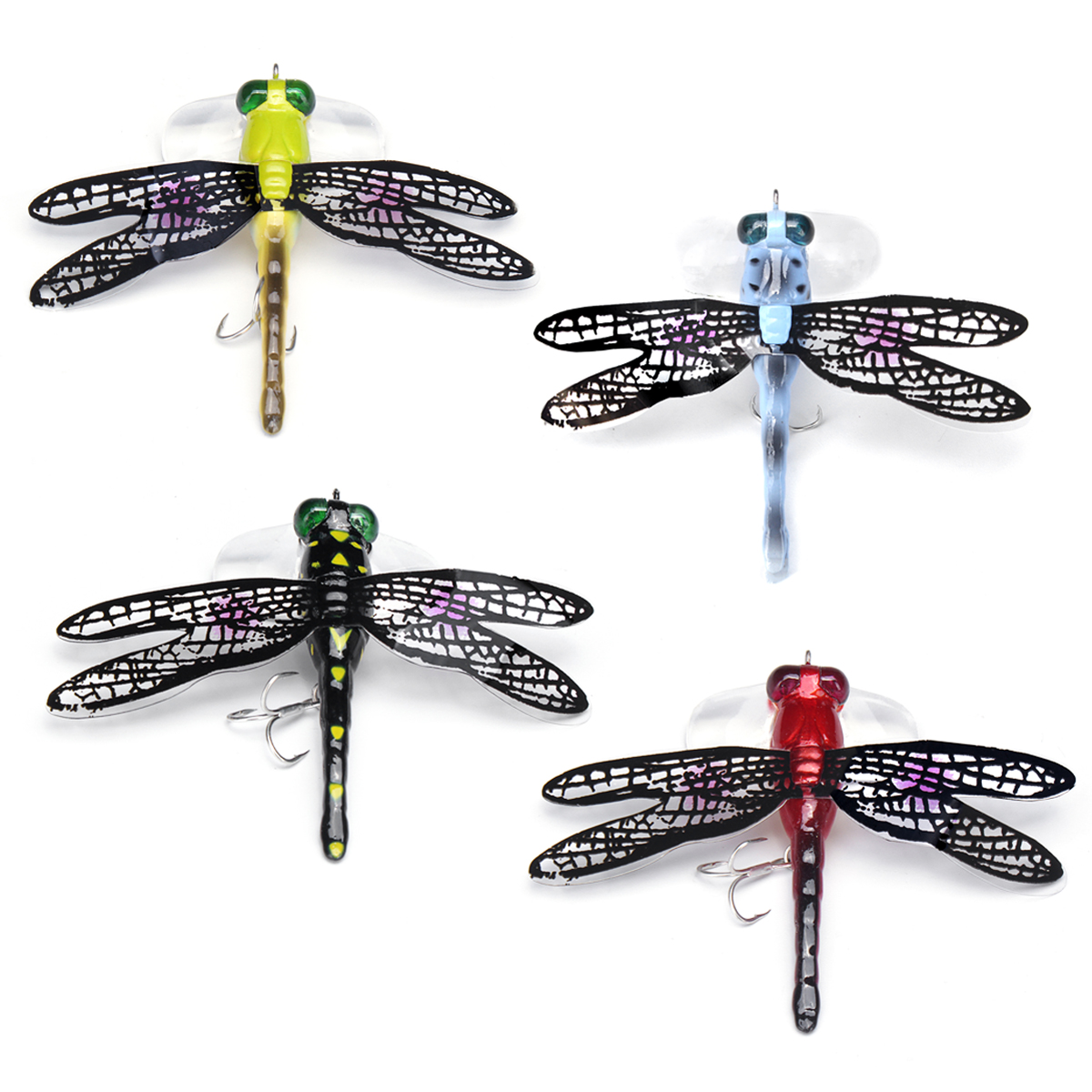 

ZANLURE 1pc 6g 70mm / 3 "Life-like Dragonfly Floating Fly Рыбалка Flies Lure Рыбалка Приманка Крюк