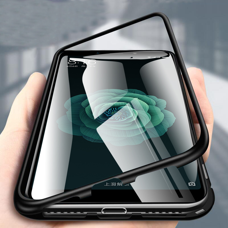 

Bakeey 360 ° Магнитная адсорбция Флип-металл закаленное стекло Защитная Чехол для Xiaomi Mi A2 / Mi 6X