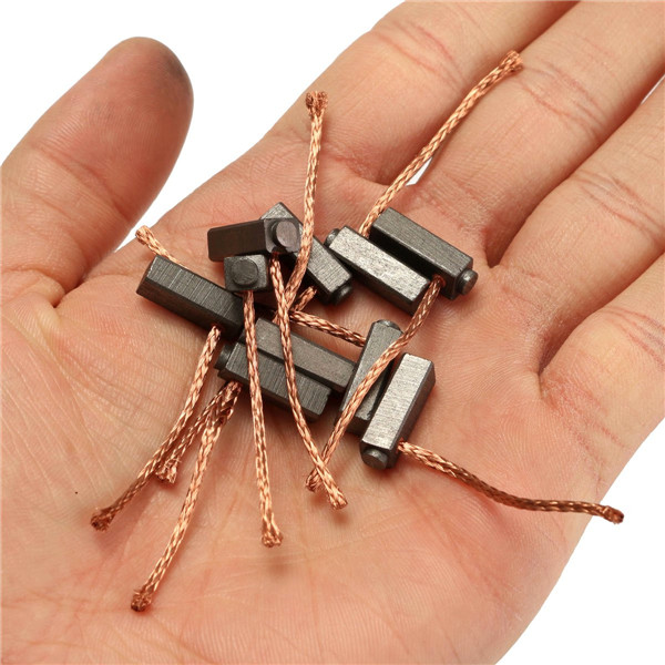10pcs 5mm x 6mm x 14mm Carbon Brushes Motor Brush for Generic Electric Motor