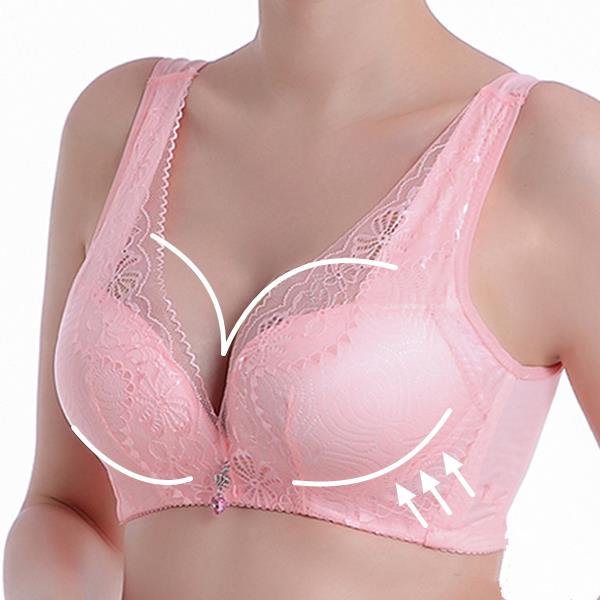 

Женское Lace Plunge Comfy Breathable Wireless T Рубашка Бра
