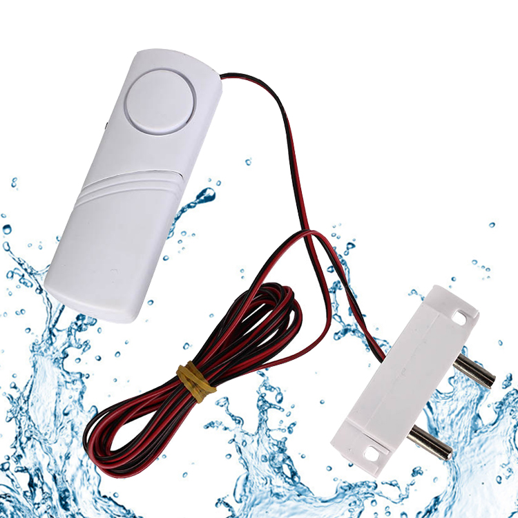 Water Leakage Alarm Liquid Detector for Home Bathroom Kitchen Basement with 2m Wire And Probe