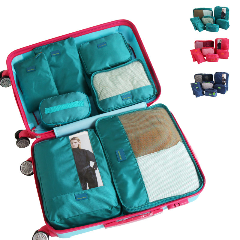 

SaicleHome 7 Pcs / Set Travel Storage Сумки Для одежды Tidy Прачечная Чехол Чемодан Контейнер Органайзер