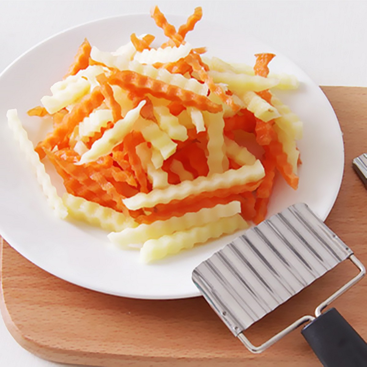 Stainless Steel Handle Potato Carrot Cutter French Fries Chips Chipper Cutter