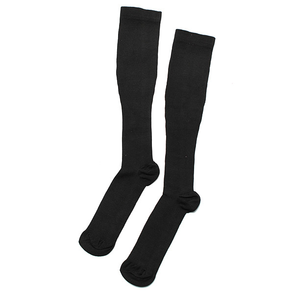 

2 пары черный L / XL носки компрессионные успокаивают варикозные вены чулок поддержки помощи анти усталость ног