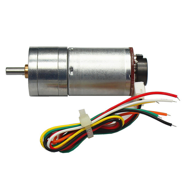 CHIHAI MOTOR 6V 100RPM Encoder Motor DC Gear Motor with Fixed Support Mounting Bracket