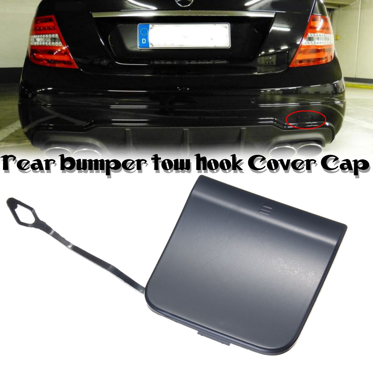 Rear Bumper Tow Hook Cover Cap For MercedesBenz W204 C350