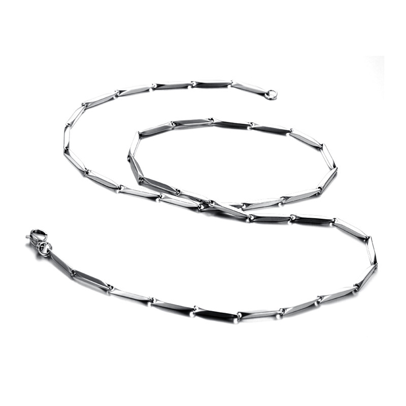 

3mm Silver Single Chain Necklace Antifade Stainless Steel