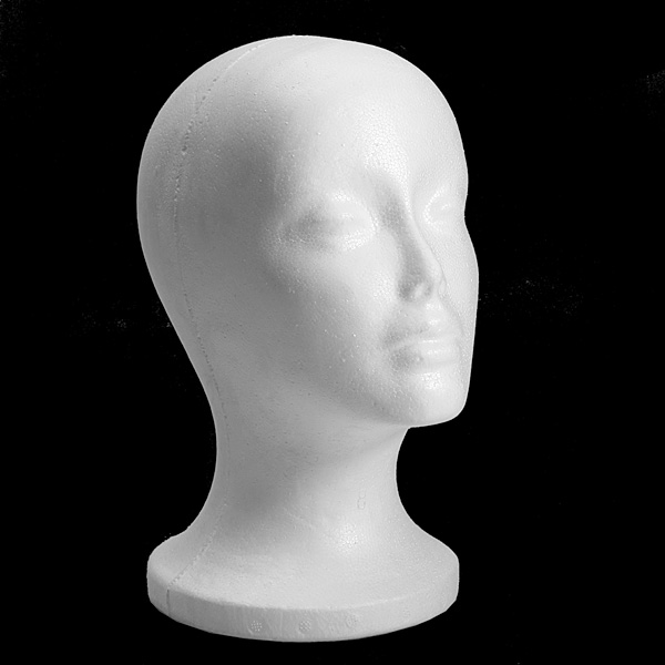 Foam Mannequin Head Model Display Wig Hat Stand White Foams