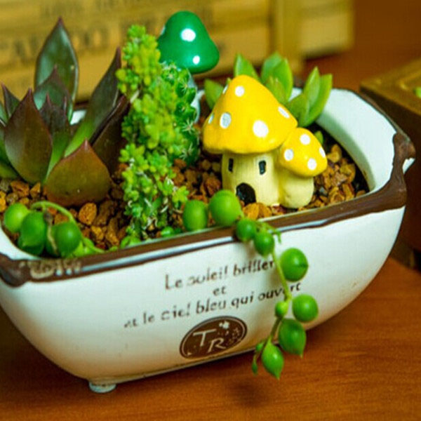 mini potted plant ornament