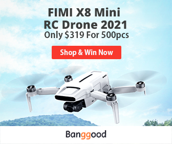 Bangood Only 500pcs at $319 FIMI X8 Mini RC Drone 2021 
