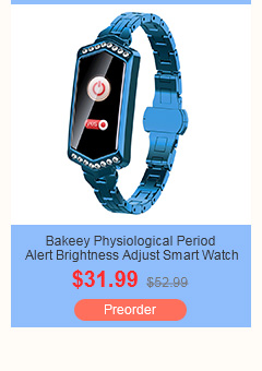 Bakeey B78 Physiological Period Alert Brightness Adjust HR Blood Pressure Crystal Diamond Smart Watch