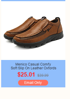 Menico Casual Comfy Soft Moc Toe Slip On Leather Oxfords