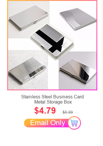 Stainless Steel Business ID Credit Card Holder Name Card Wallet Metal Pocket Box Case Holder