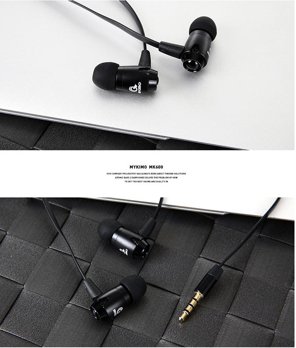 Mykimo MK600 In-Ear Earphone Headset 3.5mm plug For Tablet Cell Phone