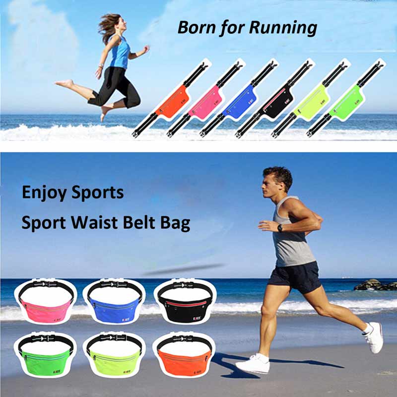 BUBM Waterproof Sport Waist Belt Bag Pack Pocket Purse Running Jogging Pouch