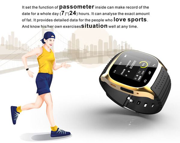 Bakeey M26 bluetooth R-Watch SMS Anti Lost Smart Watch For Android 12