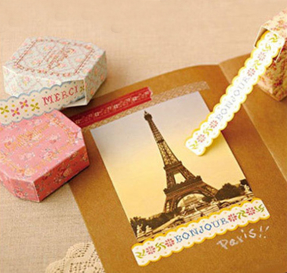 Decorative Roll Sticky Paper Self Adhesive Tape DIY Gift Packing Decoration
