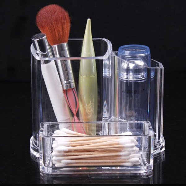 Clear Acrylic Makeup Cosmetic Lipstick Brush Storage Organizer