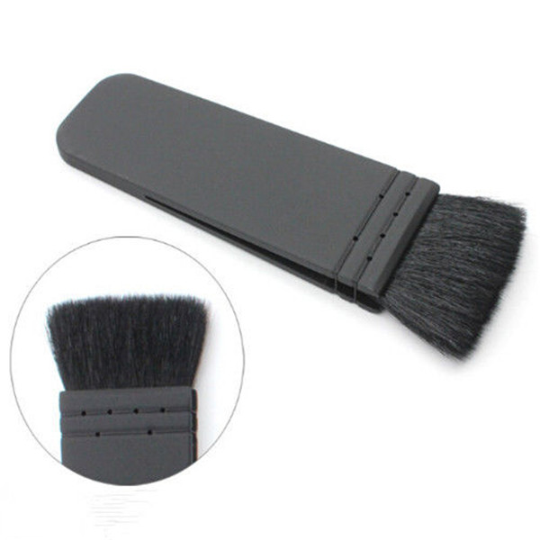 Black Contour Cosmetic Blusher Foundation Flat Brush Cleaning Makeup Tool