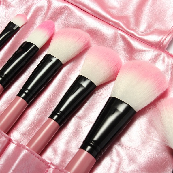 32 PCS Pink Eyeshadow Eyebrow Blush Makeup Brushes Cosmetic Set
