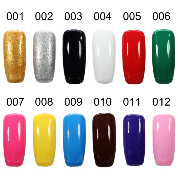 12 Colors Nail Art  Coloured Drawing Gel Phototherapy Pigmented  Painting Creation UV LED DIY Design