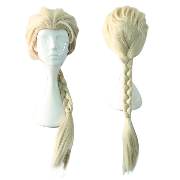

Косплей плетеный конский хвост волосы синтетического волокна высота температуры мультфильма парики пушистые длинные
