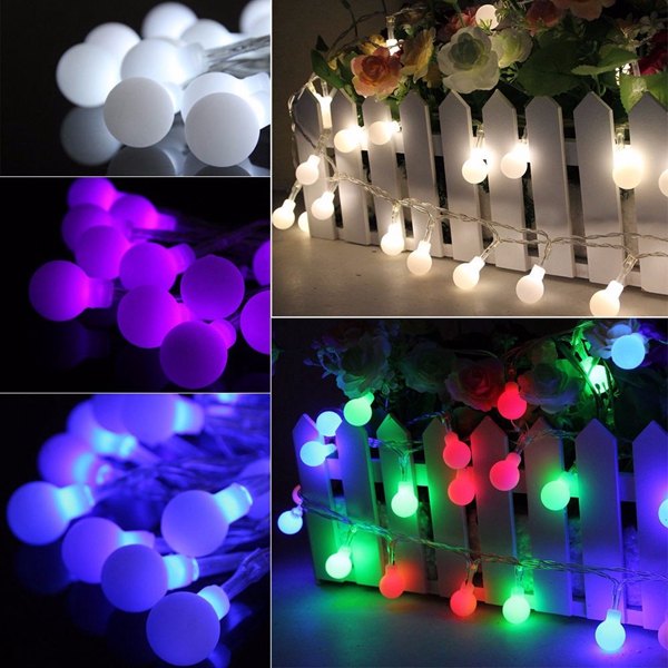 

10м 100 LED земной шар шары фея строка свет лампы рождественские рождество партия декор 110v