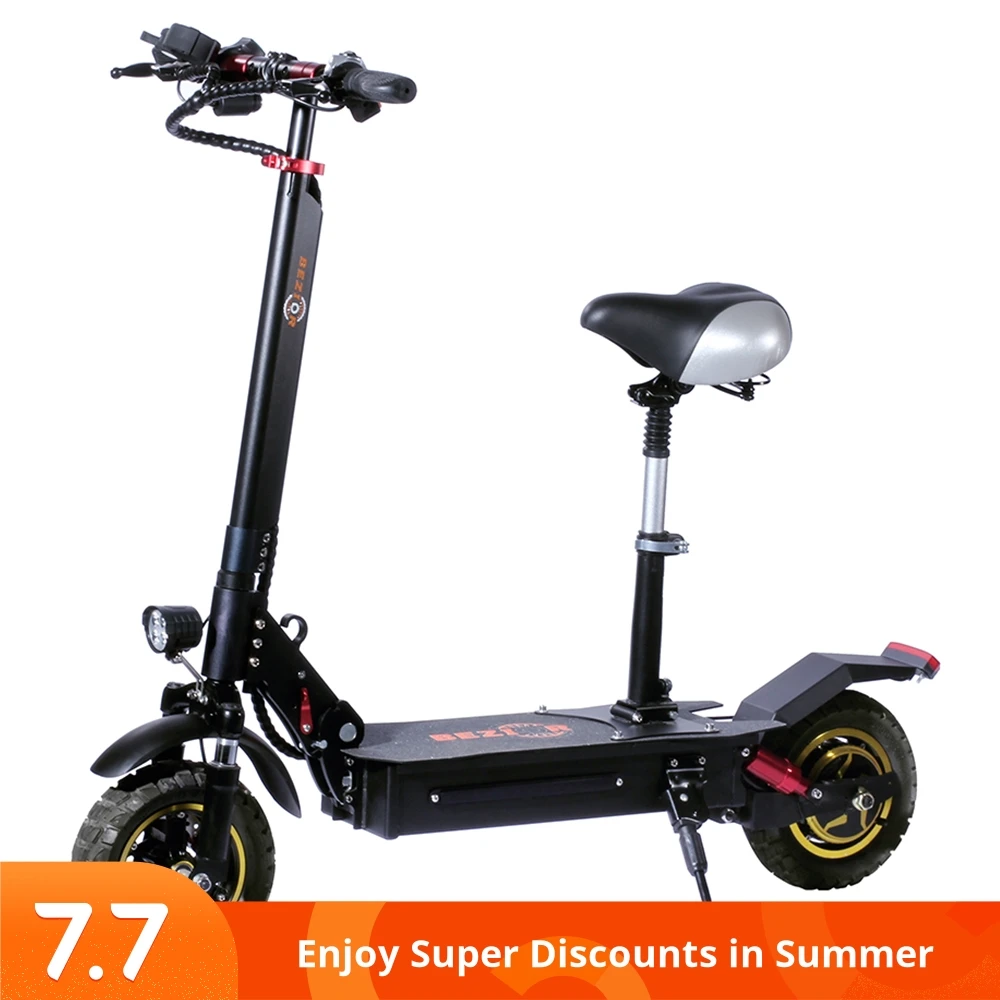 [EU Direct] Bezior S1 13Ah 48V 1000W 10 Inches Folding Moped Electric Scooter 45km/h Top Speed 40-60KM Mileage Range Electric Scooter E-Scooter - Black