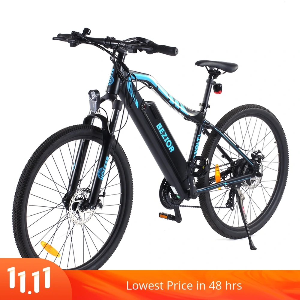 [EU DIRECT] Bezior M1 12.5Ah 48V 250W Folding Moped Electric Bicycle 27.5inch 25Km/h Top Speed 80km Mileage Range Max Load 120kg - Black