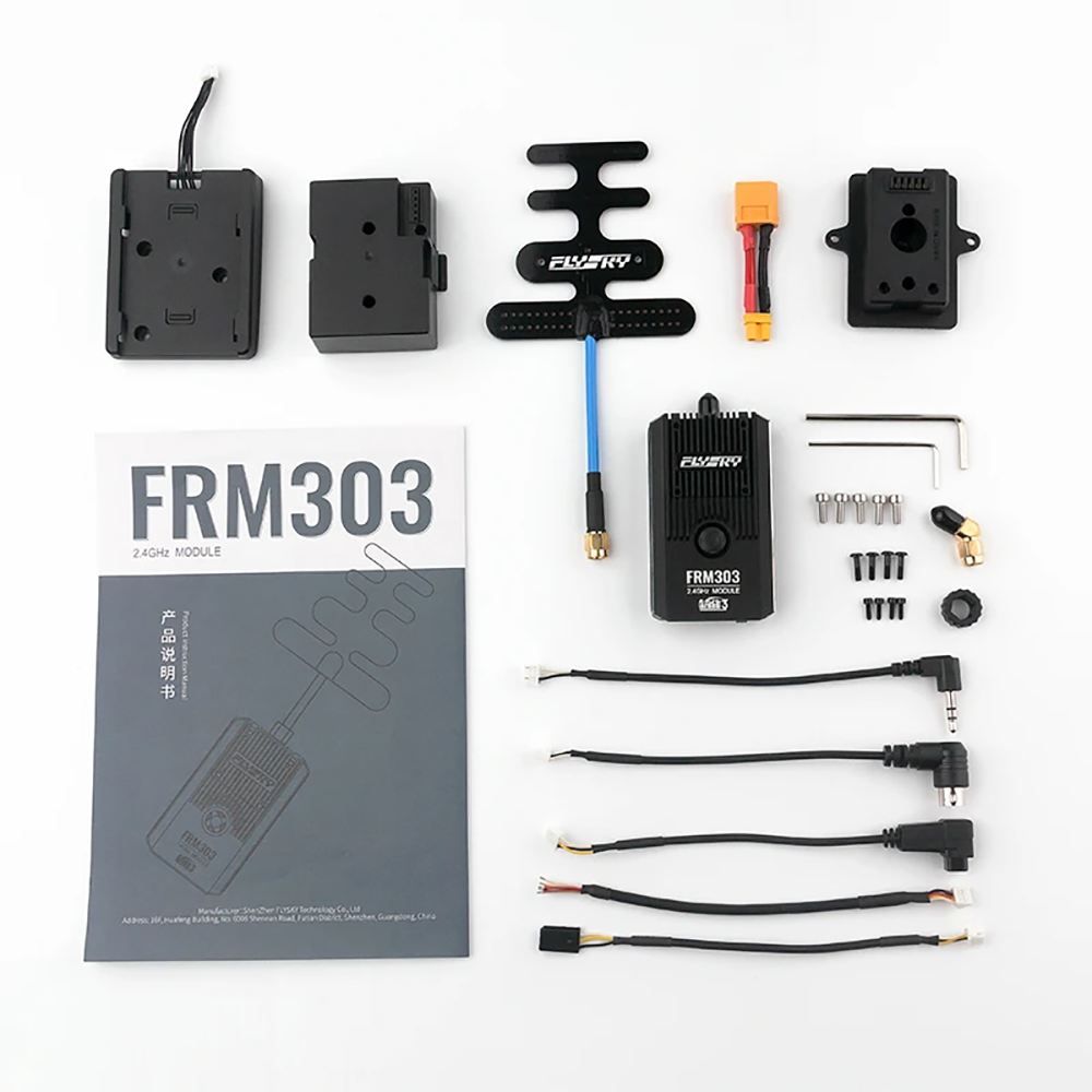FlySky FRM303 2.4GHz 18CH AFHDS 3 Long Range Transmitter RF Module PPM/S.BUS Output for Flysky PL18 EL18 NB4/NB4 Pro Radio Controller