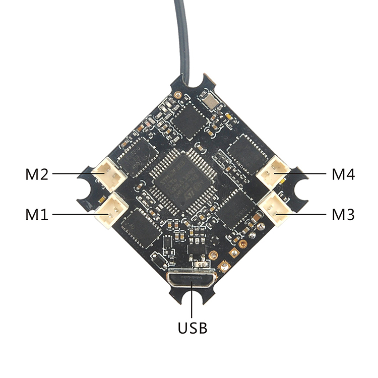 Eachine Turtlebee F3 Micro Brushed Flight Controller w/ RX OSD Flip Over for For Inductrix Tiny Whoop E010 - Photo: 5