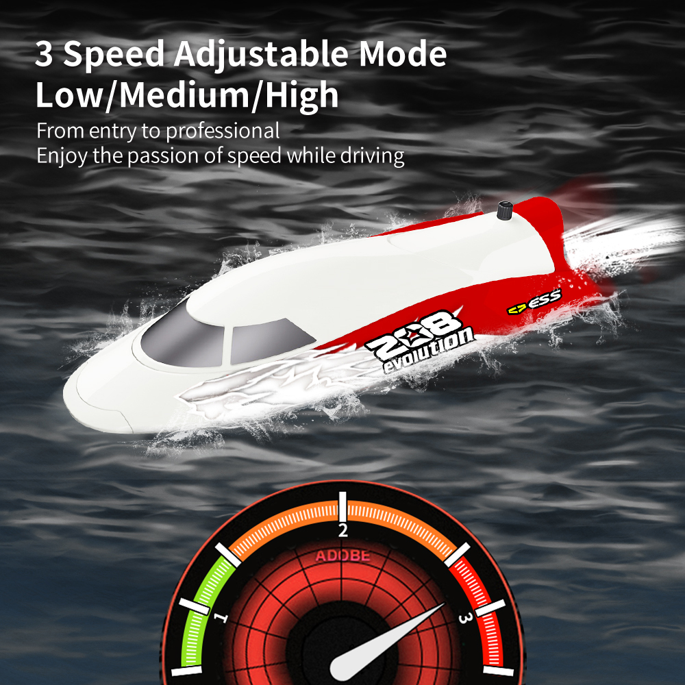 Flytec V008 High Speed Jet RC Boat 35km/h Vehicle Models 150m Control Distance - Photo: 7