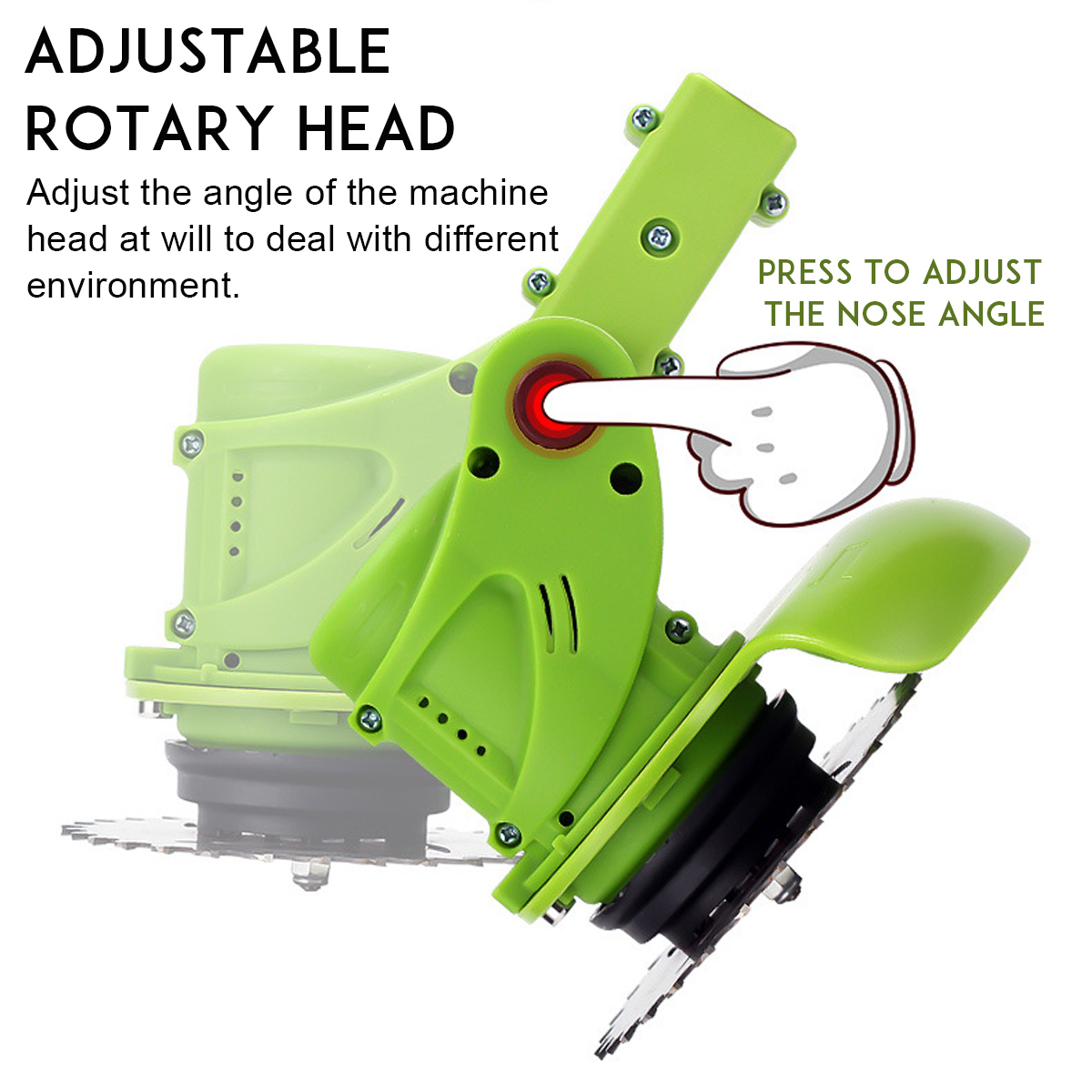 26V Electric Cordless Lawn Mower Household Small Garden Cordless Lawn Mower Band Saw Blade And Battery
