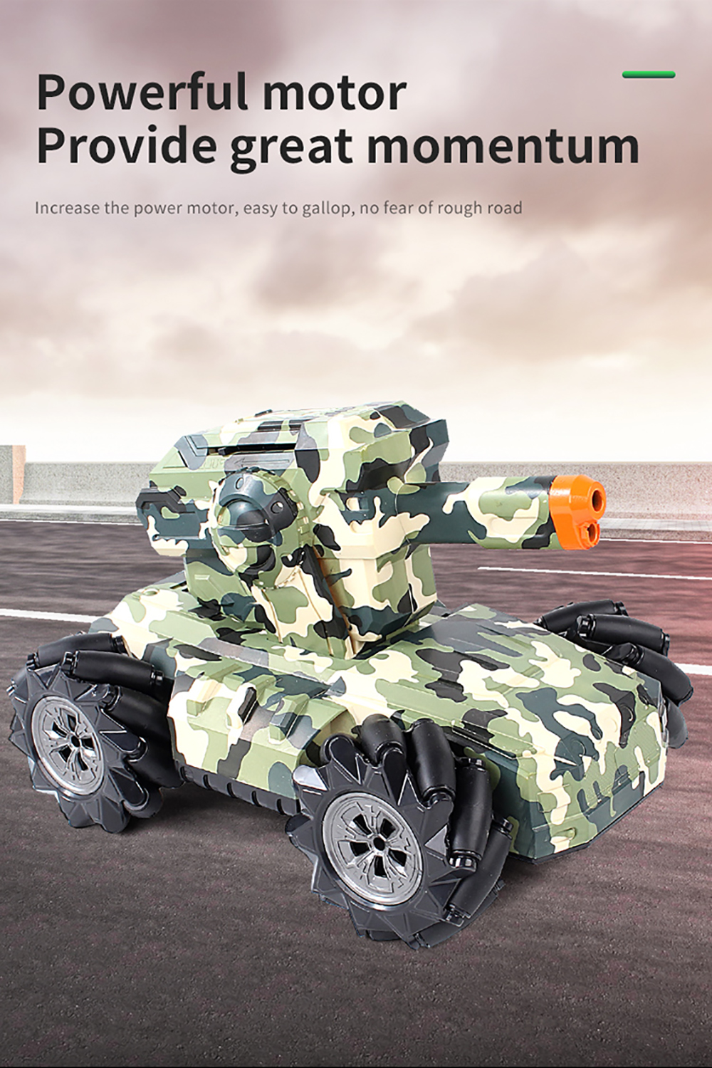 2075A/2076A 2.4G 360 Rotate RC Tank Gesture Controlled Remote Control Stunt Car Vehicles Water Balls Drift Kids Boy Toys - Photo: 8