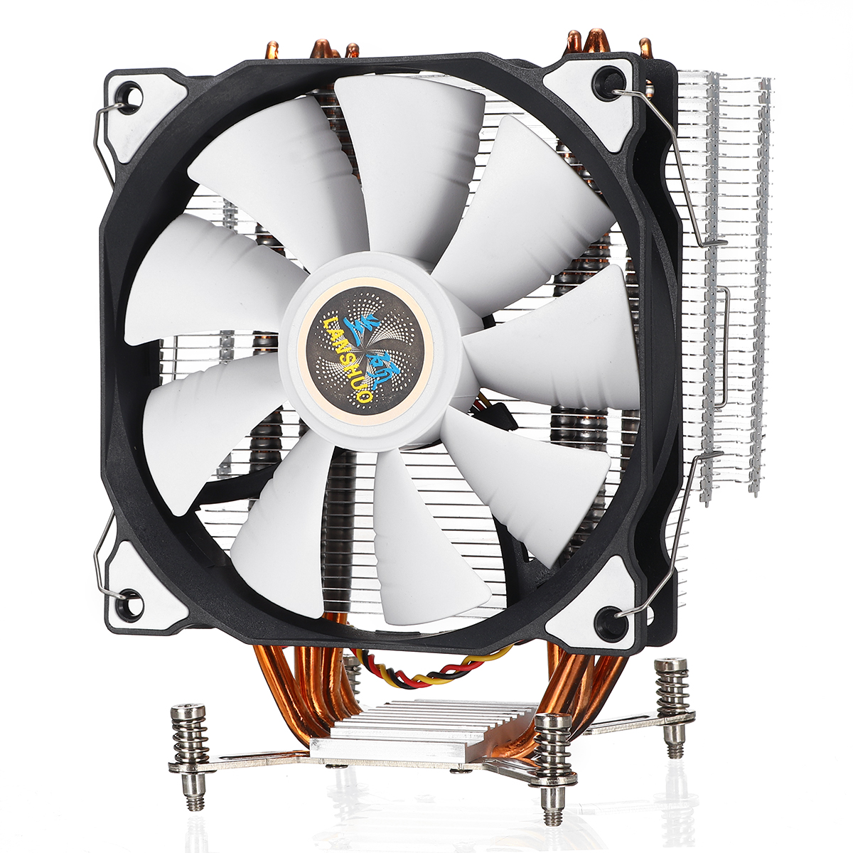 LanShuo 120mm 4 Heat Pipe CPU Cooler 3Pin Cooling Fan For X79 X99 X299 2011 Socket