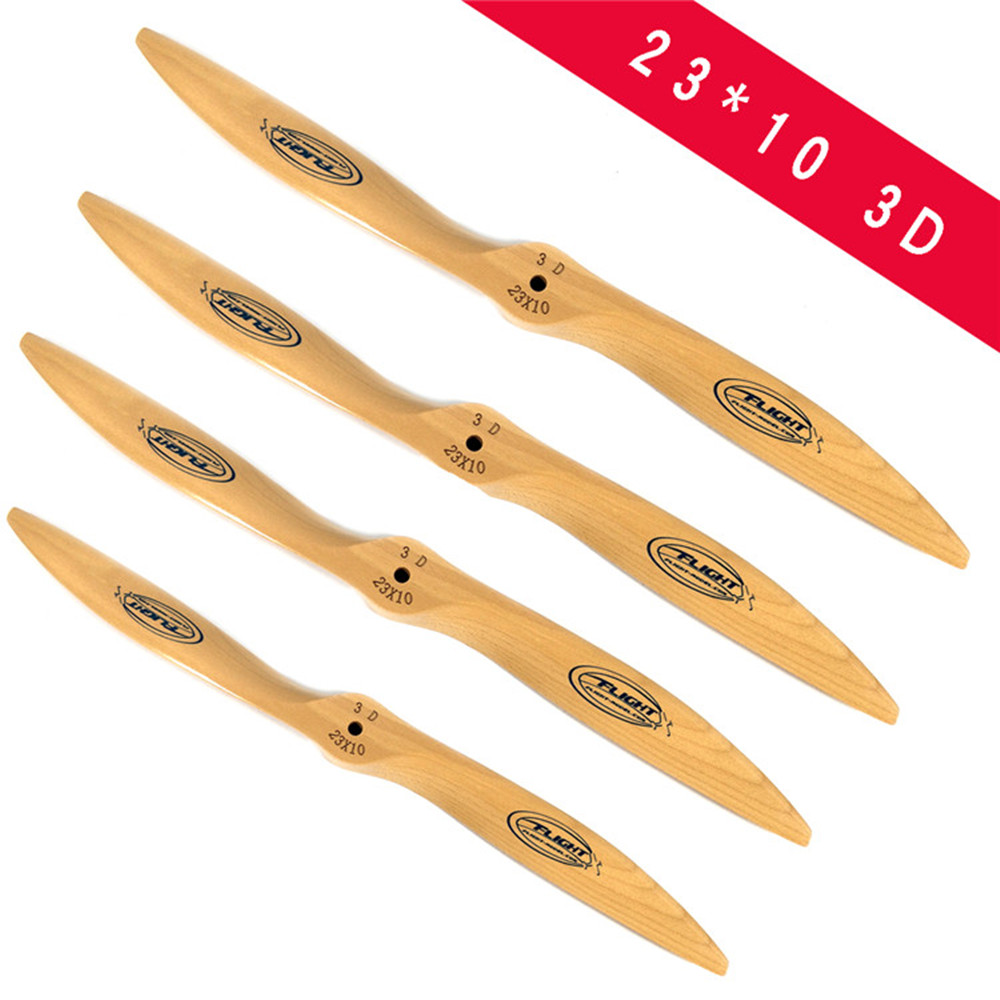 1PC 2310 3D Wooden CW Propeller/ Beech Propeller 23*10 for RC Gasoline/ Petrol Airplane - Photo: 7